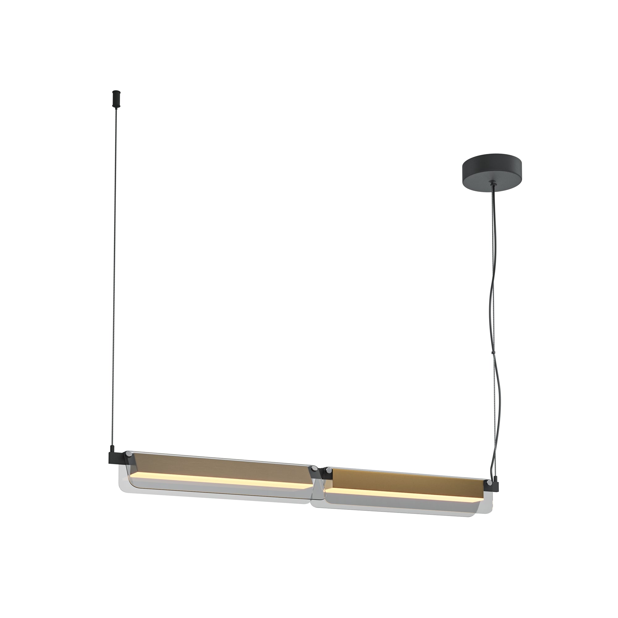 Maytoni Lampa wisząca Flat - Metal - Czarny MOD296PL-L20BS3K