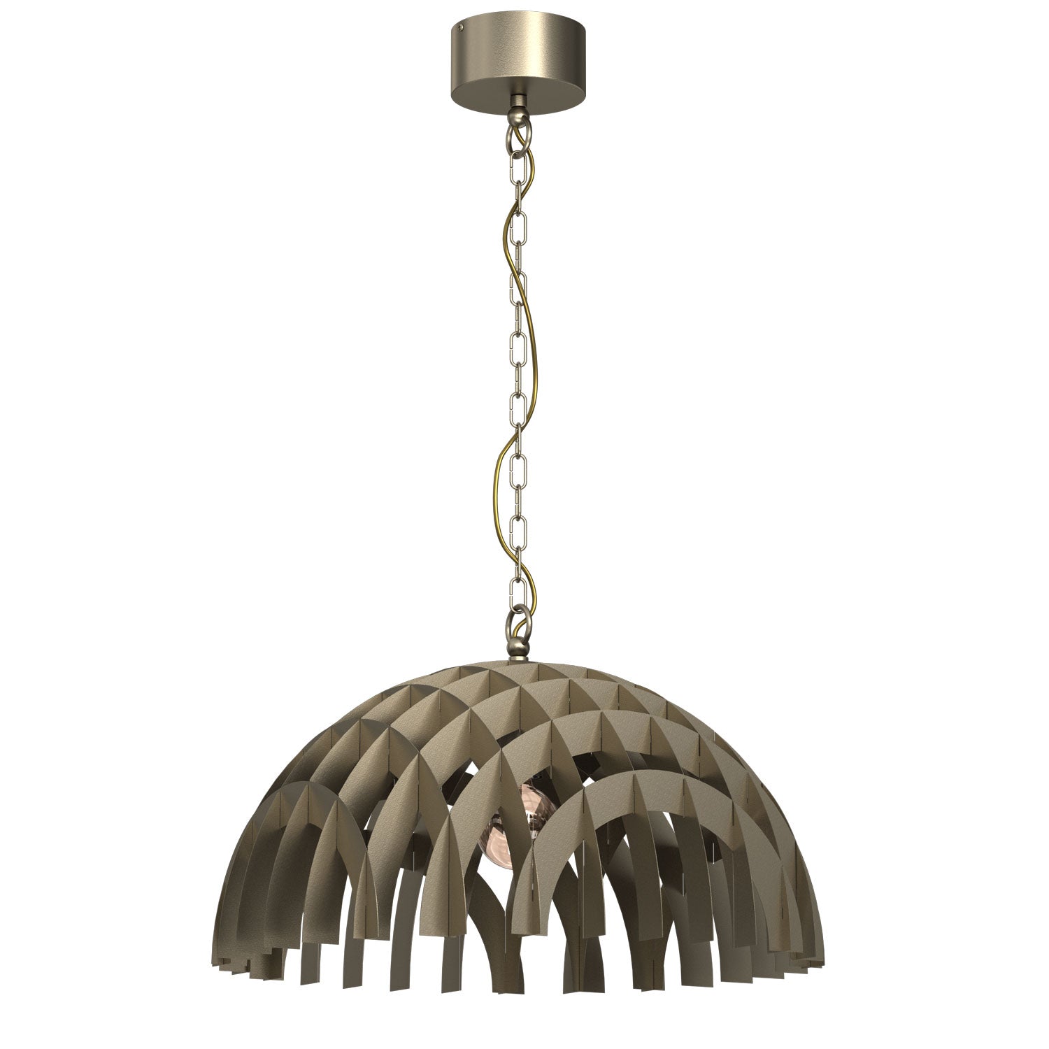 żyrandol Space "dome dia 500mm" titanium-bronze 1xE27