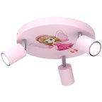 spot Fun Fairy pink plate dia 300, 3xGU10