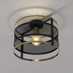 plafon Rim black/gold 1xE27