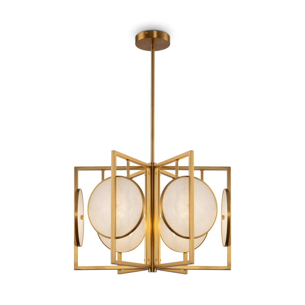 Maytoni Lampa wisząca Marmo - Metal - Mosiądz MOD099PL-06G