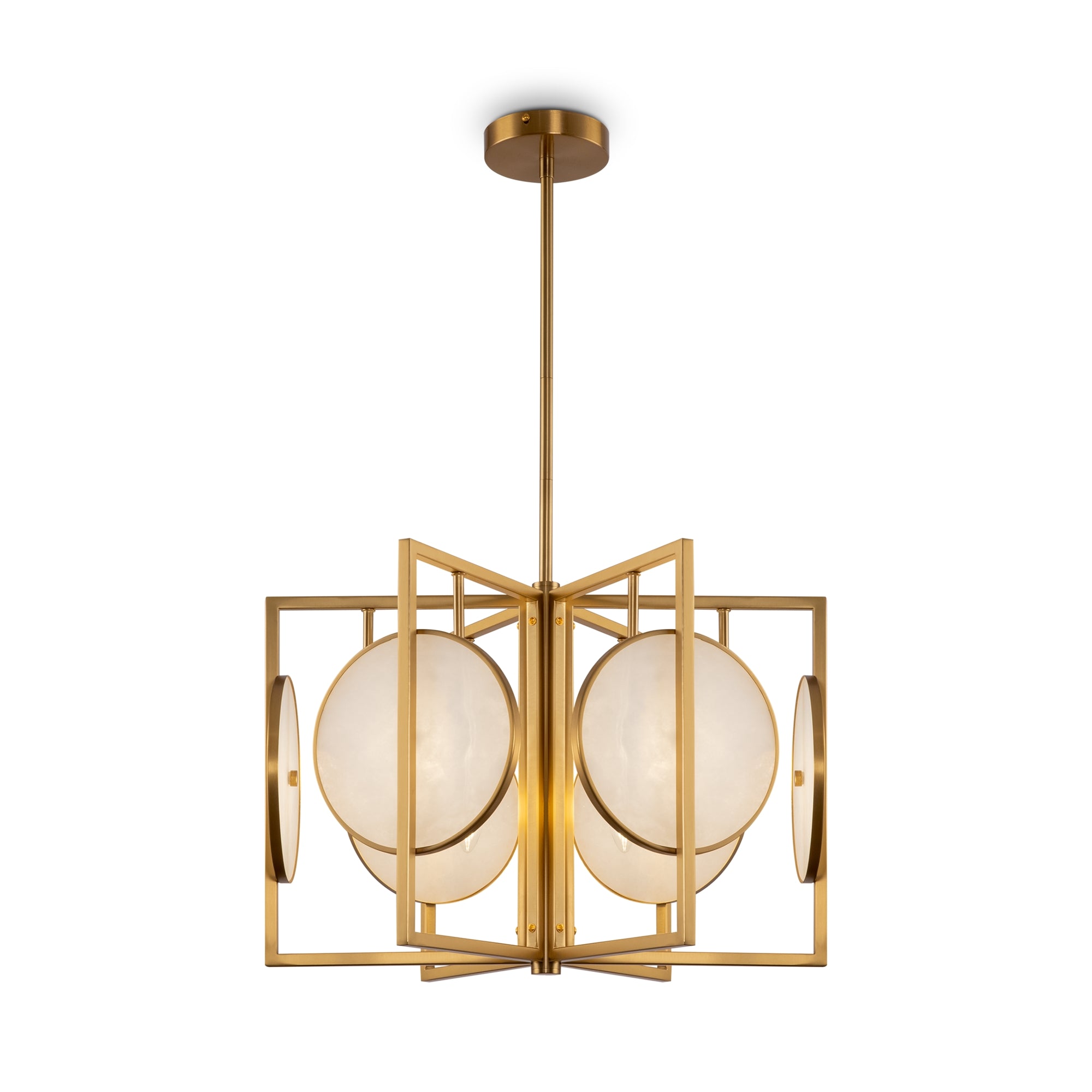 Maytoni Lampa wisząca Marmo - Metal - Mosiądz MOD099PL-06G