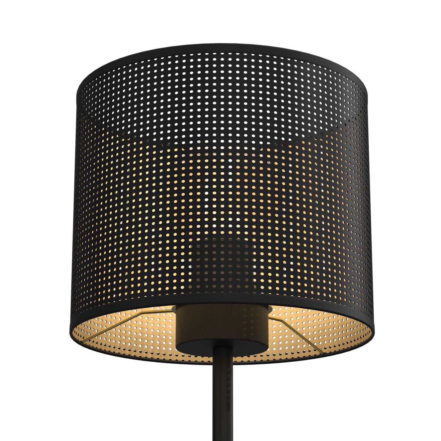lampka gab. Loft shade H 34 black, cylinder shade dia 180, h 150 black/gold 1xE27