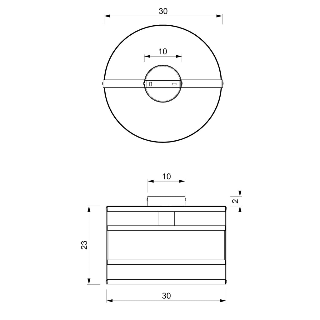 plafon Rim black/gold 1xE27