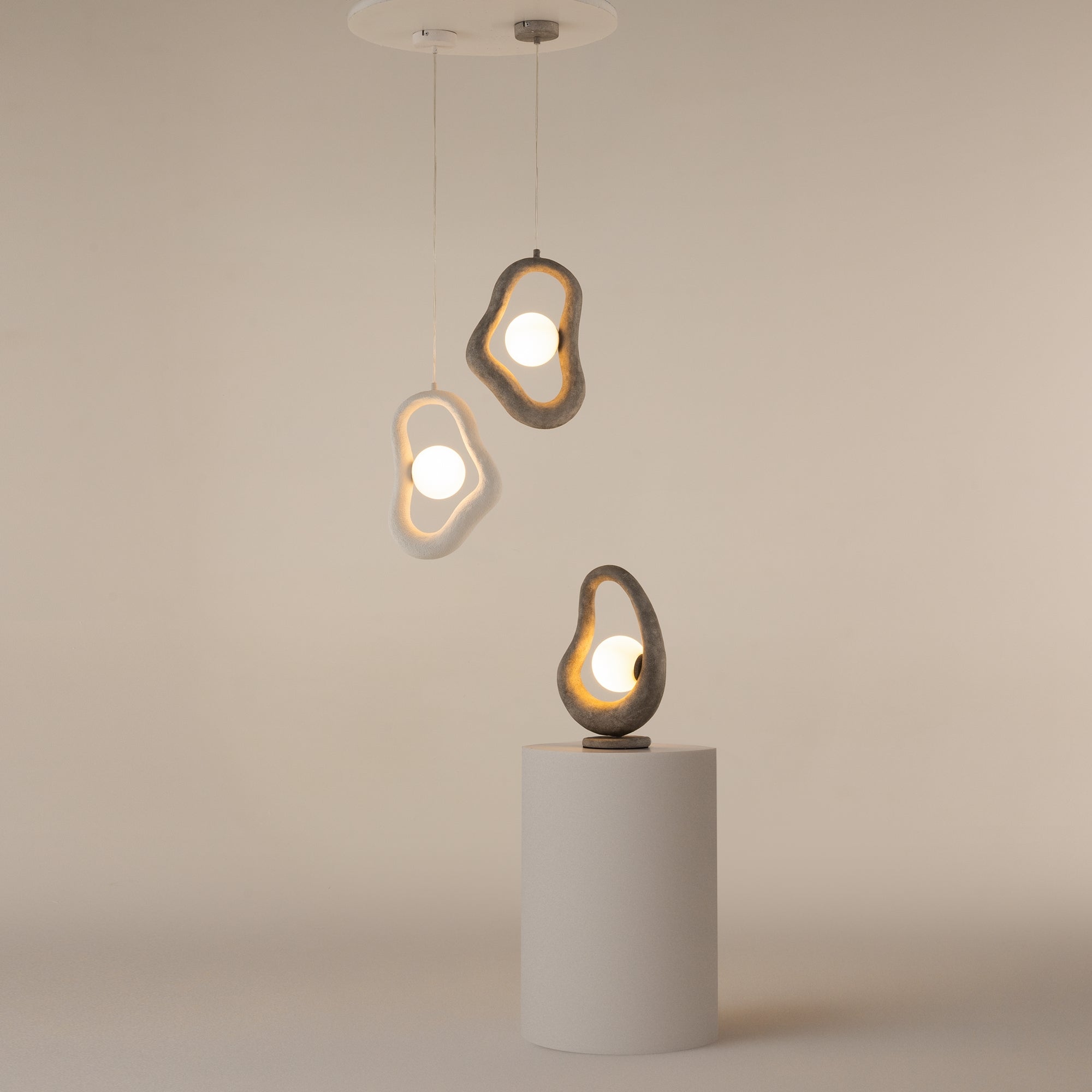Maytoni Lampa stołowa Opus - Metal - Szary MOD380TL-01GR