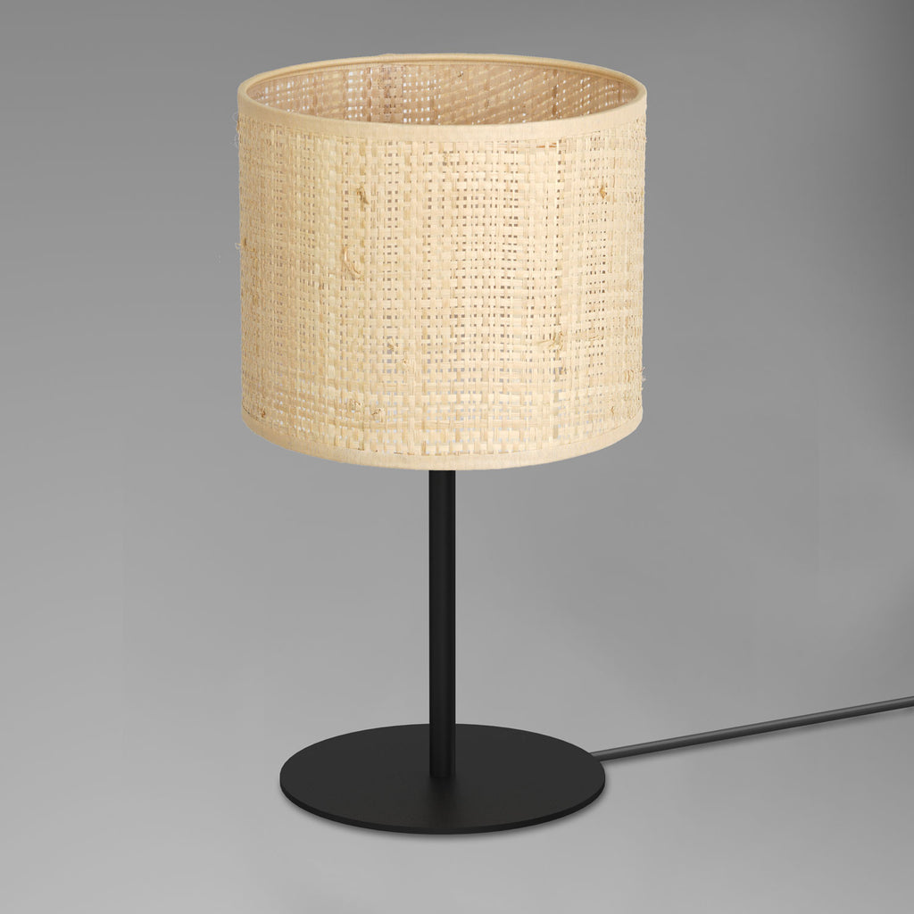 lampka gab. H 34 Rattan cylinder shade dia 180, h 150 1xE27