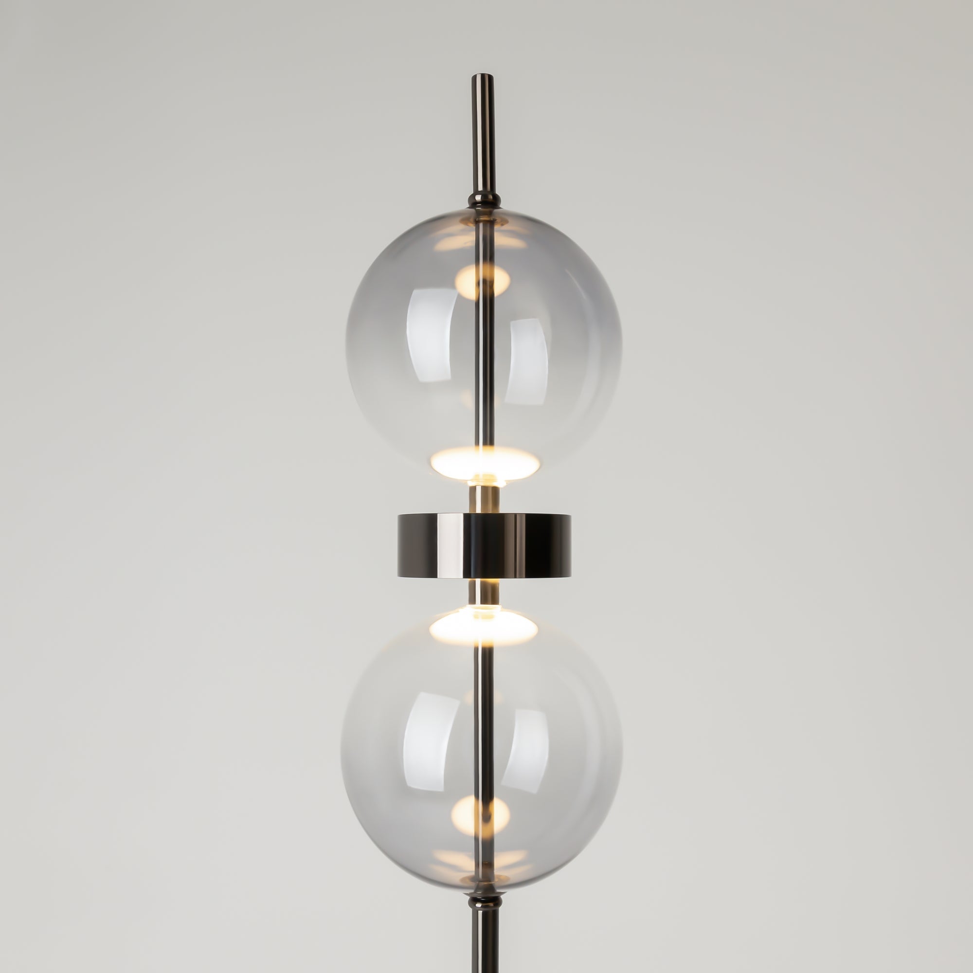 Maytoni Lampa podłogowa Double Moon - Metal - Czarny MOD478FL-L15B3K