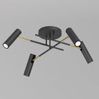 plafon prosty Axion black/gold 4xGU10