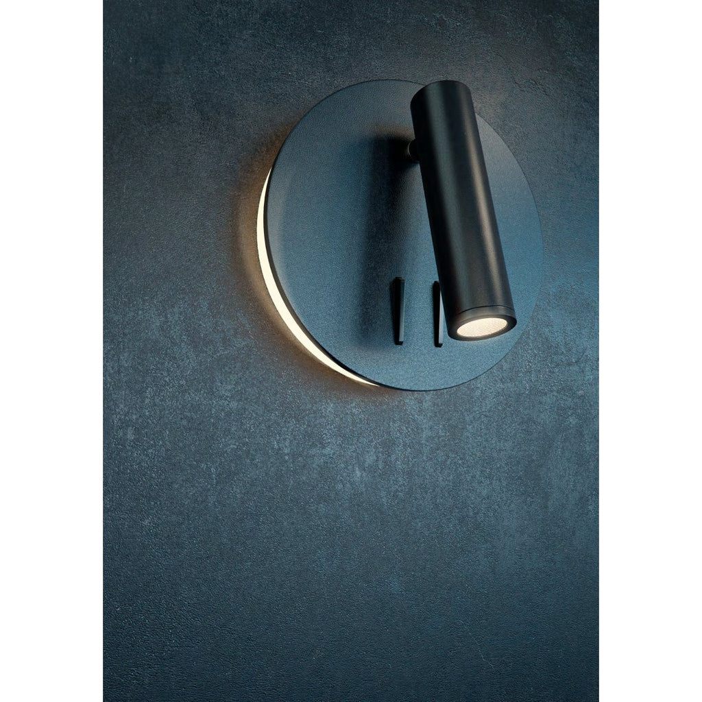 Maytoni Kinkiet Ios 176 - Aluminium - Czarny C176-WL-01-6W-B