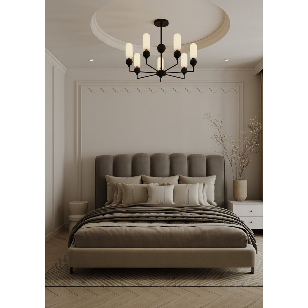 Maxlight Lampa wisząca Nova - Metal + szkło - Czarny P0632
