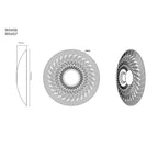 Maxlight Kinkiet Misaki - Filc - Czarny - brązowy RAL8025 W0456