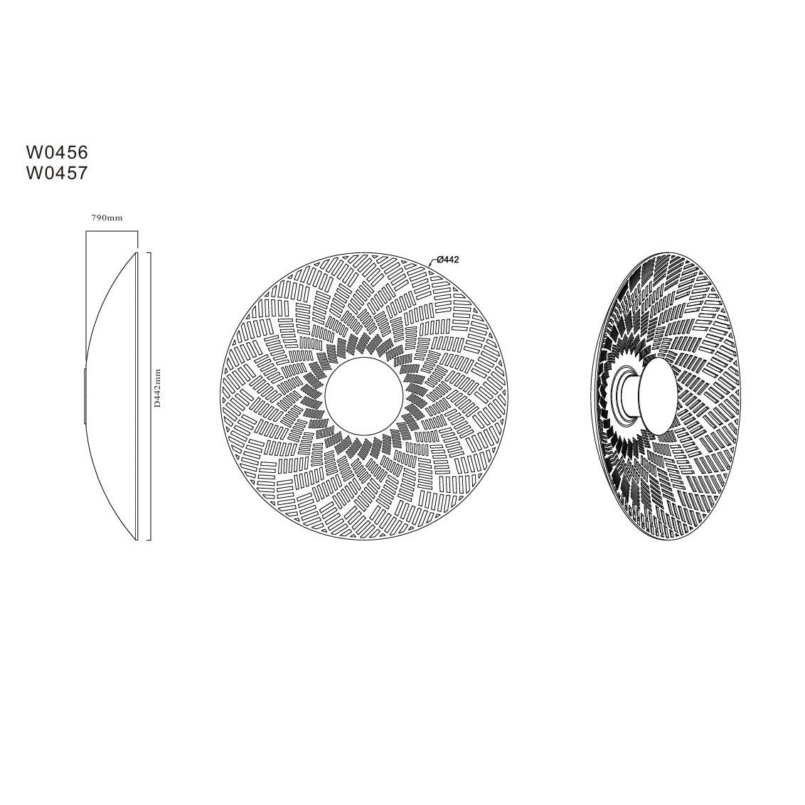 Maxlight Kinkiet Misaki - Filc - Czarny - brązowy RAL8025 W0456