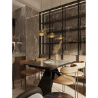 Maxlight Lampa wisząca Signature C - Metal + szkło - Mosiądz + szkło bursztynowe P0603
