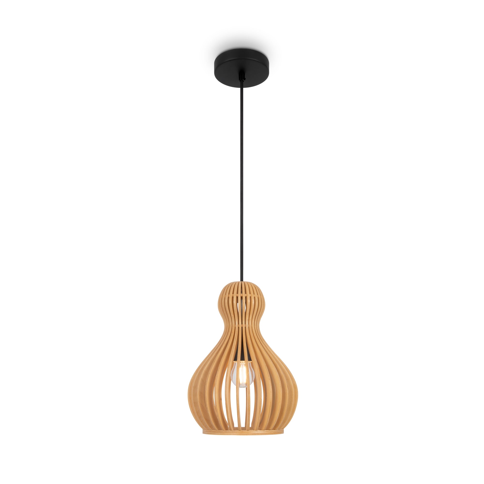 Maytoni Lampa wisząca Roots - Metal - Czarny MOD192PL-01W