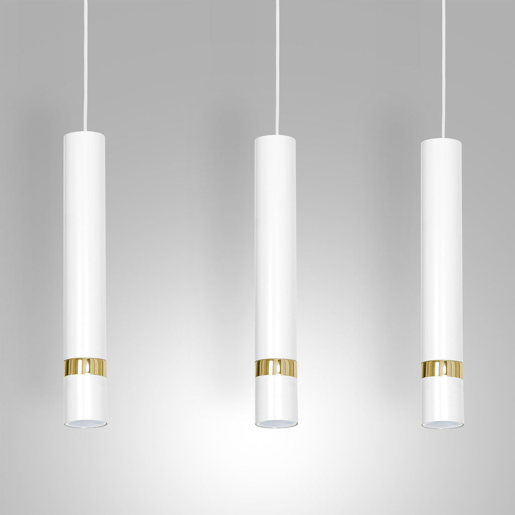 żyrandol Reno white/gold 3xGU10