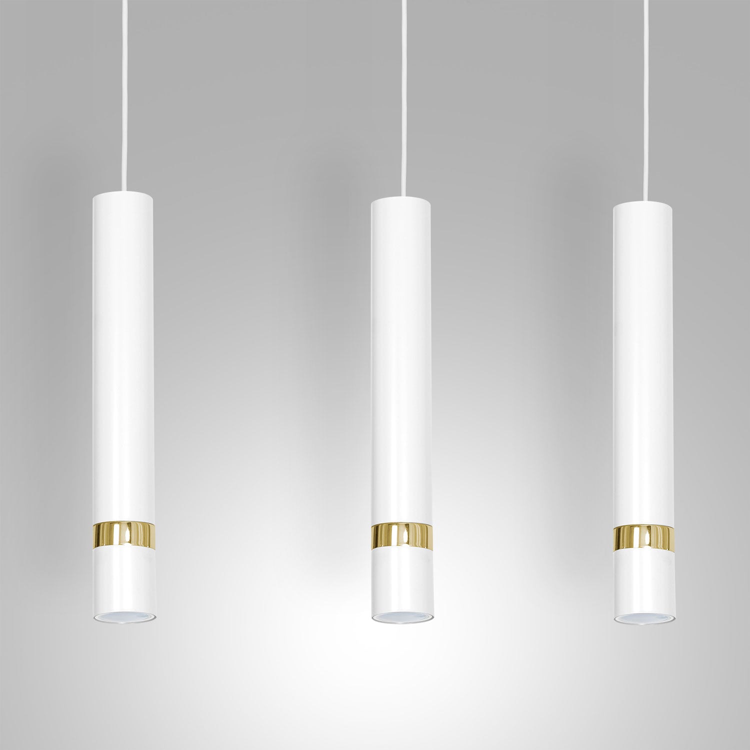 żyrandol Reno white/gold 3xGU10