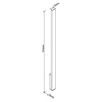 Maxlight Kinkiet Kaprun 12W - Aluminium - Czarny W0459
