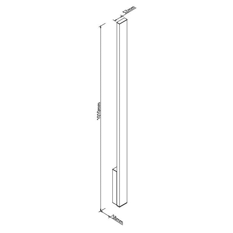 Maxlight Kinkiet Kaprun 12W - Aluminium - Czarny W0459