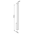 Maxlight Kinkiet Moena - Aluminium - Czarny W0460