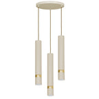żyrandol Reno plate dia 300 beige/gold 3xGU10
