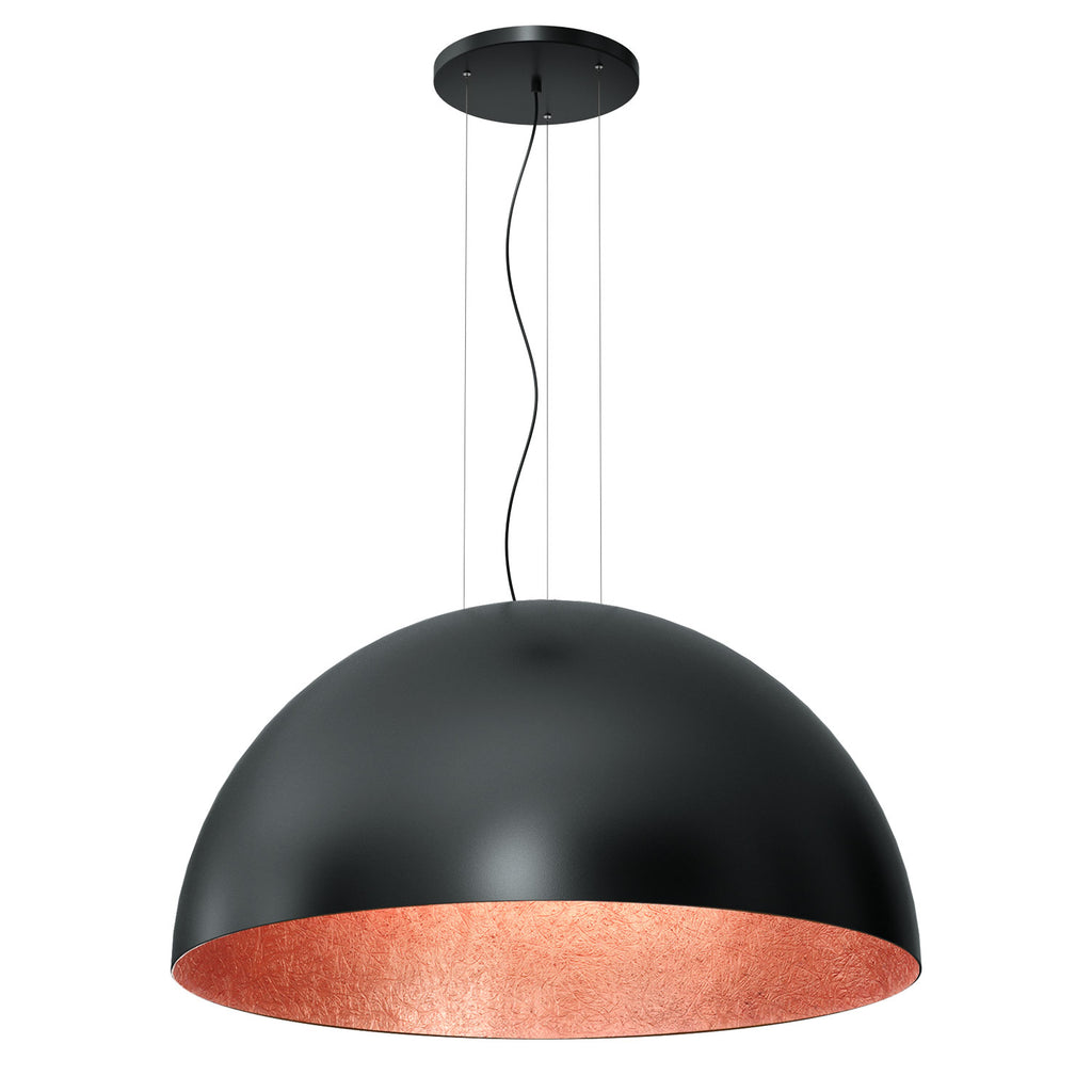 żyrandol Compo 1/2 bool ( dia 1000) black/copper 1xE27