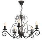 żyrandol Mauro black 5xE14