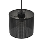 żyrandol Loft shade listwa, black, cylinder shade dia 180, h 150 black 3xE27