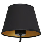 kinkiet Arden black, cone shade dia 130/200, h 150 black/gold 1xE27