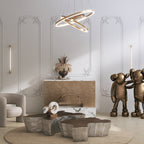 Maytoni Lampa wisząca Rim - Aluminium - Czarny MOD058PL-L74BK