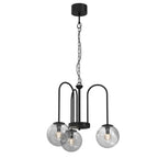 żyrandol Cambridge (smoke glass 2907) black 3xE14