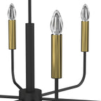 żyrandol Akasya black/gold 6xE14