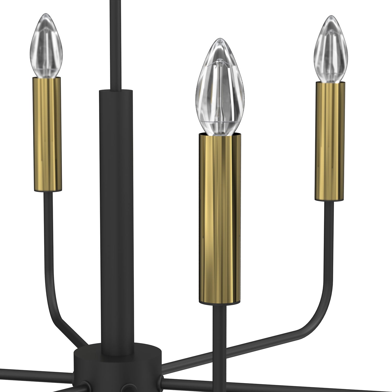 żyrandol Akasya black/gold 6xE14
