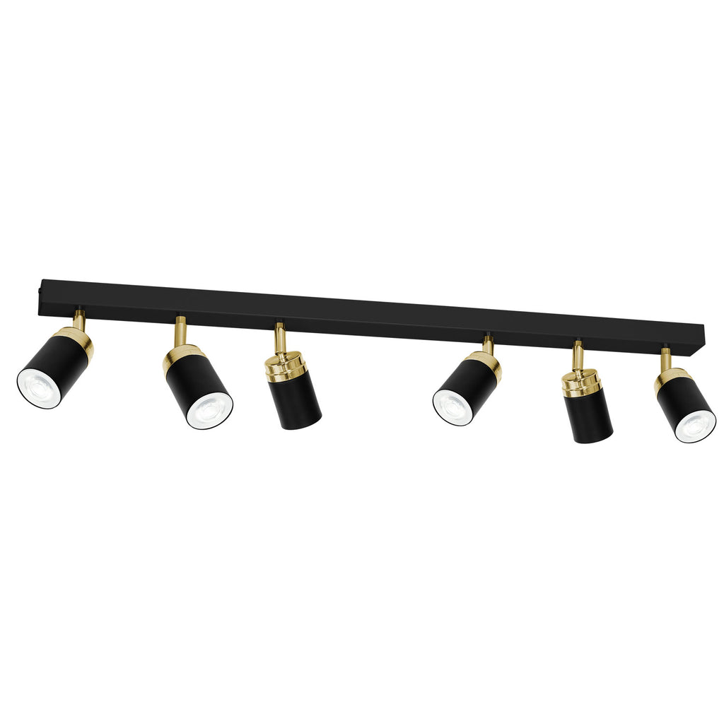 spot Reno black/gold 6xGU10