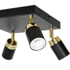 spot Reno black/gold 4xGU10