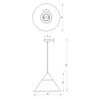 żyrandol Single black/natural wood 1xE27 (Ceryfikat FSC 100%, SGSCH-COC-070615)