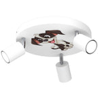 spot Fun Dog white plate dia 300, 3xGU10
