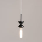 Maytoni Lampa wisząca Kyoto - Metal + marmur - Czarny MOD178PL-01B