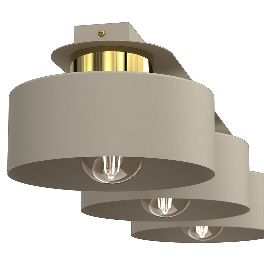 plafon Marti beige/gold 3xE27