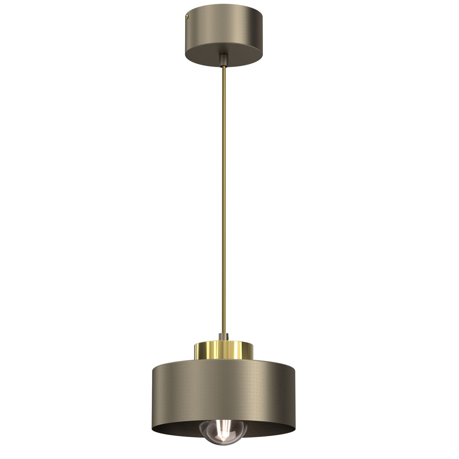 żyrandol Marti titanium-bronze/gold 1xE27