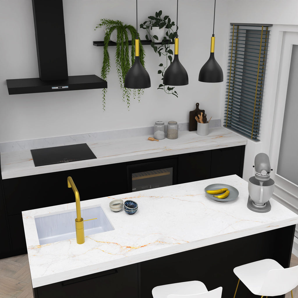 żyrandol line bar Noak black/gold 3xE27