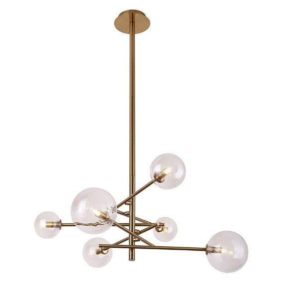 Maxlight Lampa wisząca Lollipop - Metal + szkło - Mosiądz P0294