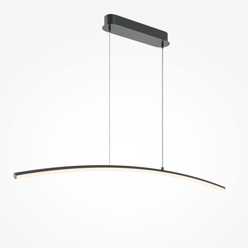 Maytoni Lampa wisząca Curve - Metal - Czarny MOD243PL-L18BK