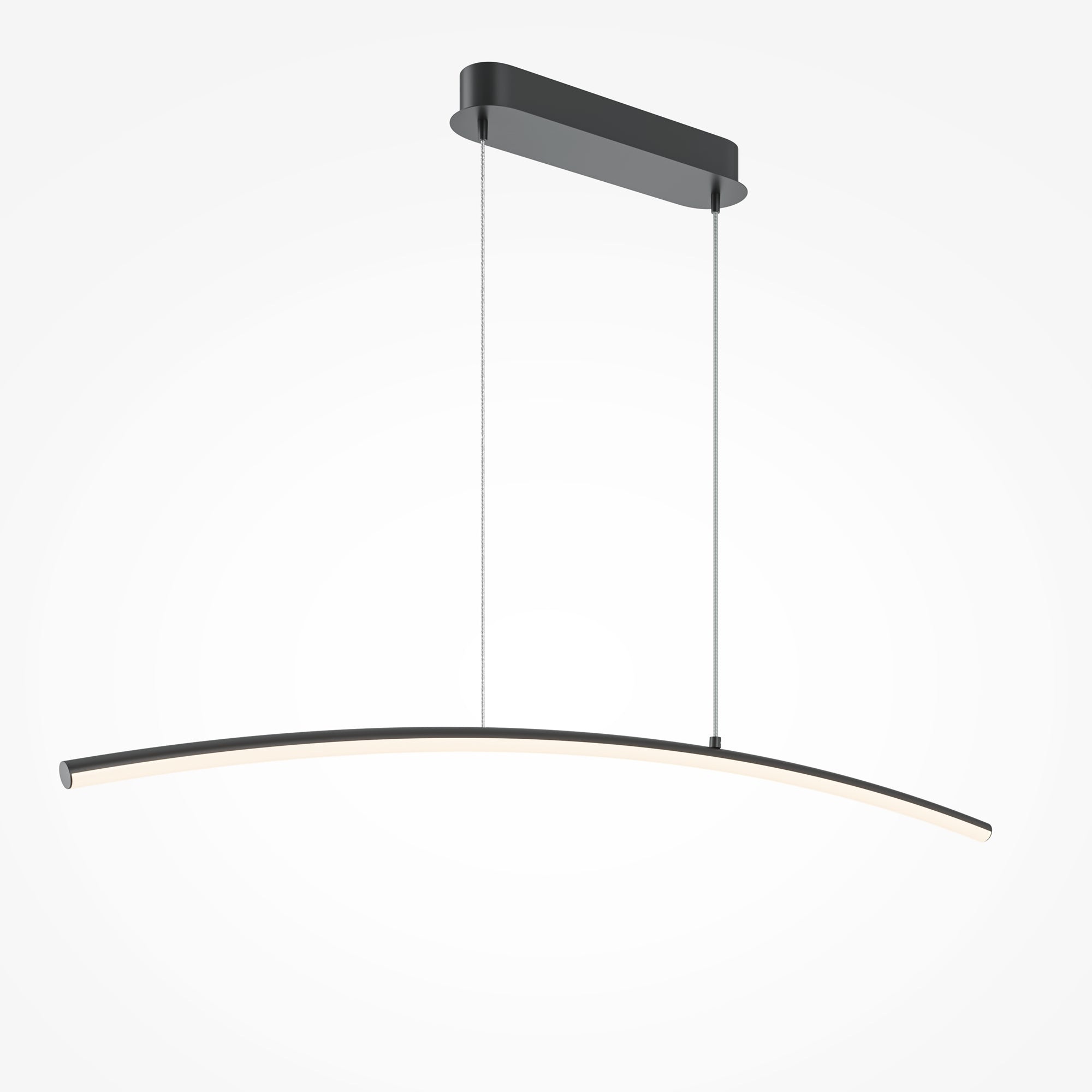 Maytoni Lampa wisząca Curve - Metal - Czarny MOD243PL-L18BK