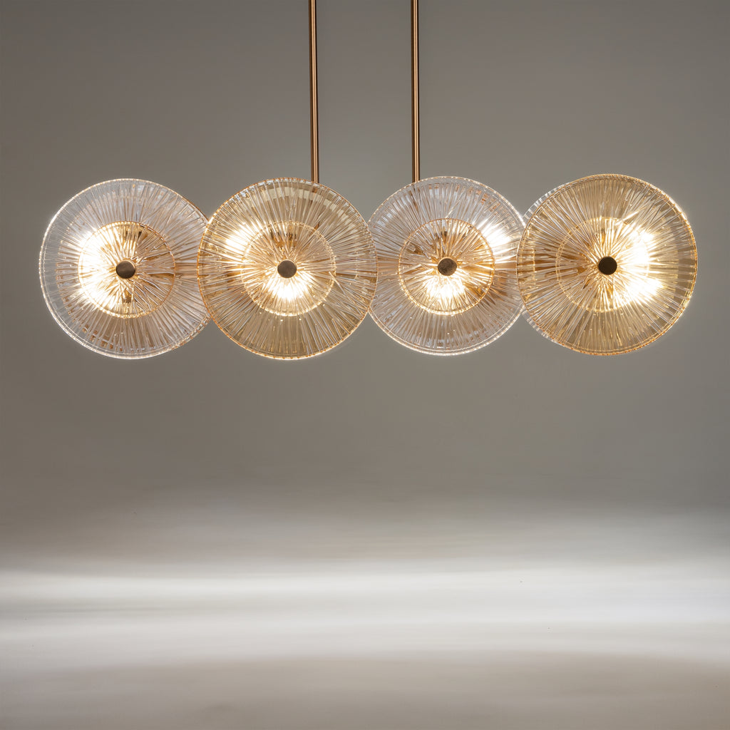 Maytoni Lampa wisząca Aster - Metal - Złoty MOD007PL-08G1