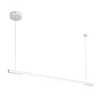 Maxlight Lampa wisząca Organic Horizon 100cm - Stal nierdzewna + akryl - Biały P0357