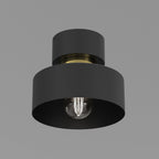 plafon Marti black/gold 1xE27