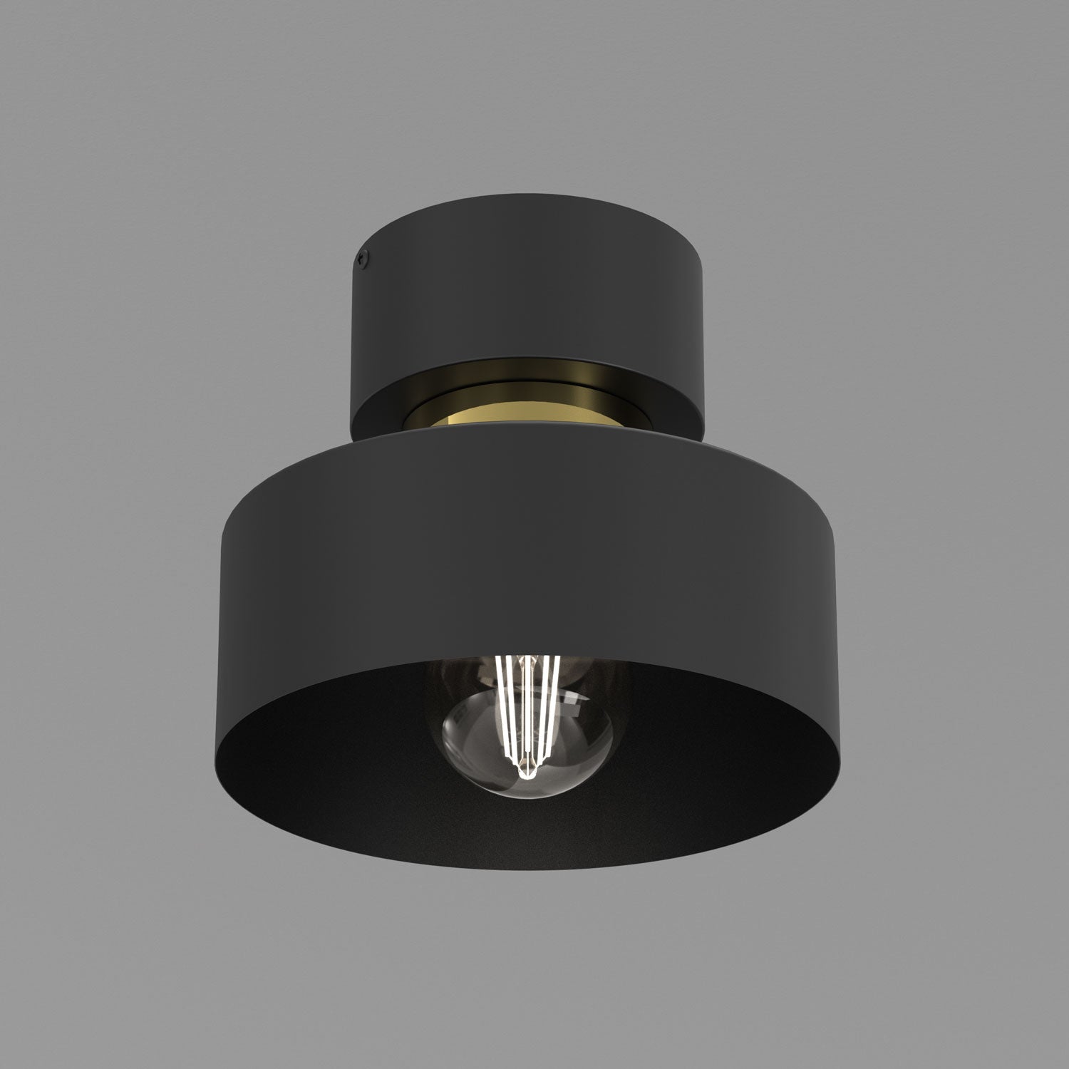 plafon Marti black/gold 1xE27