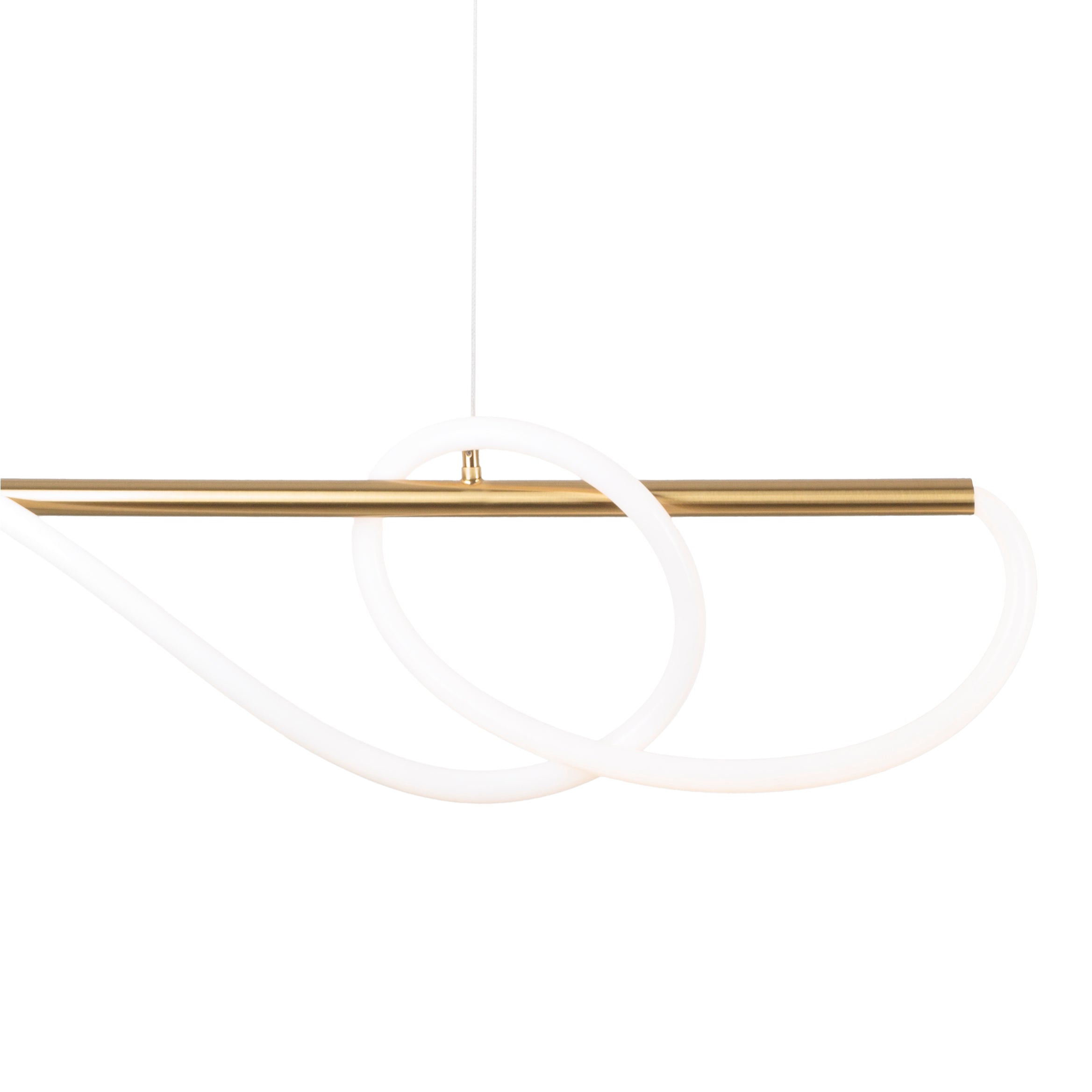 Maxlight Lampa wisząca Laguna - Metal, silikon - Złoty P0614