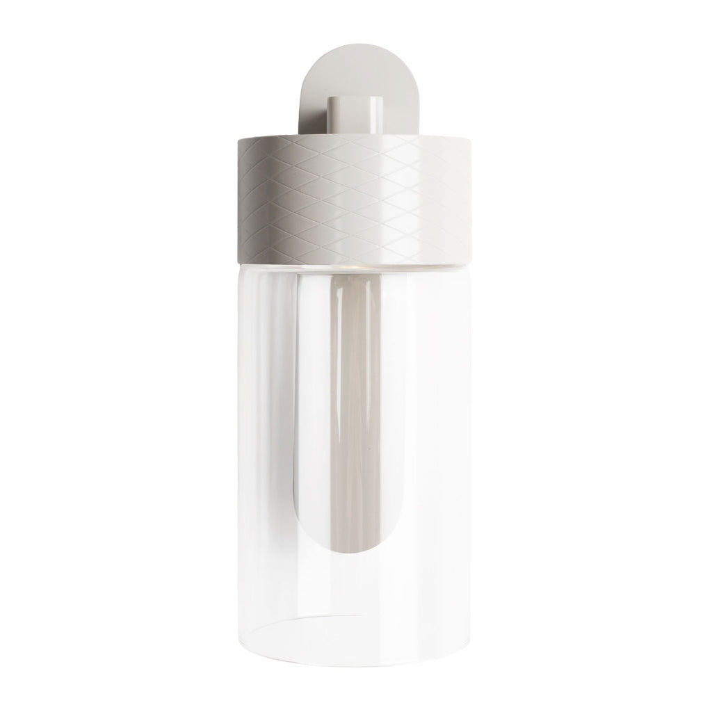 Maxlight Kinkiet Fusion - Metal + szkło - Szary RAL 7044 W0411