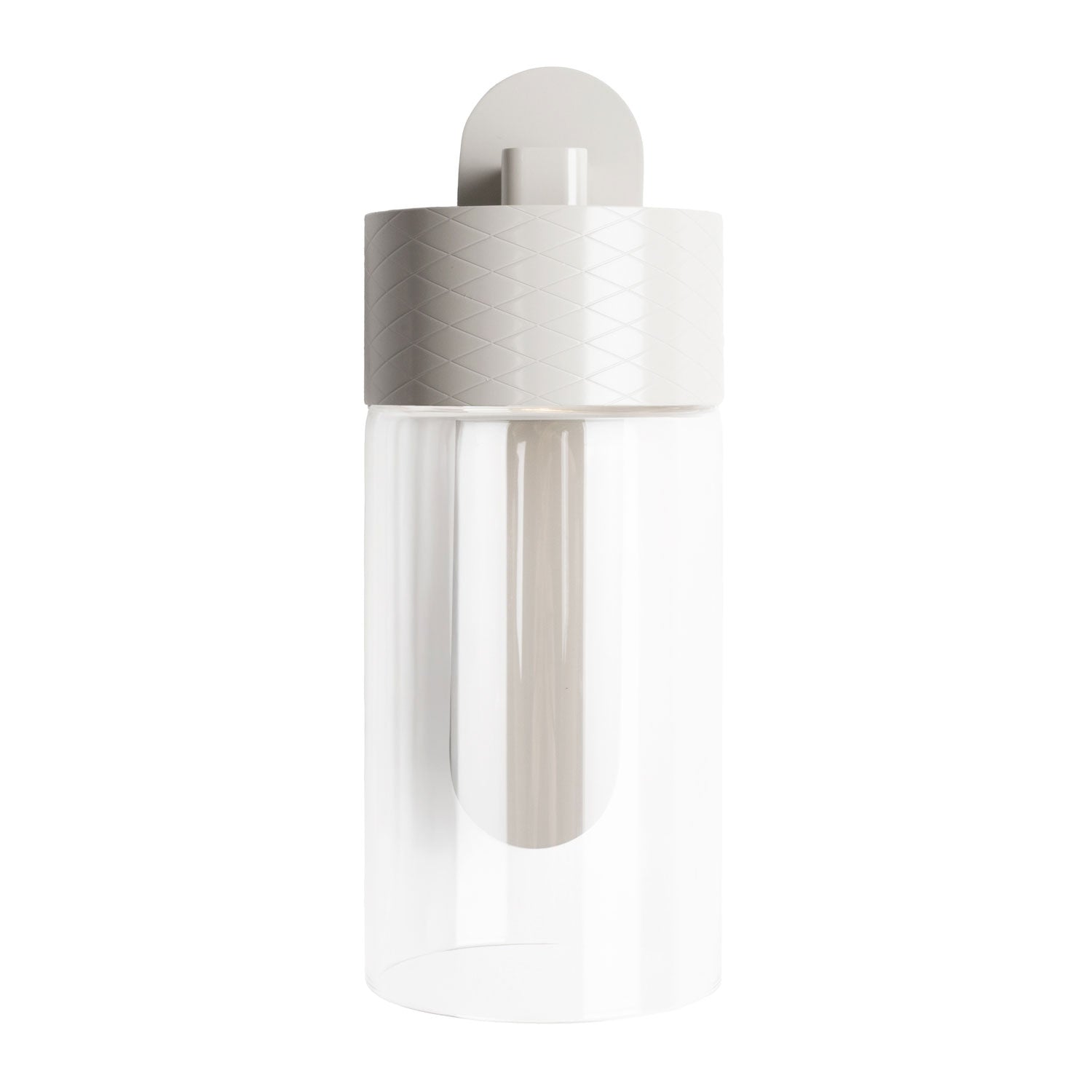 Maxlight Kinkiet Fusion - Metal + szkło - Szary RAL 7044 W0411